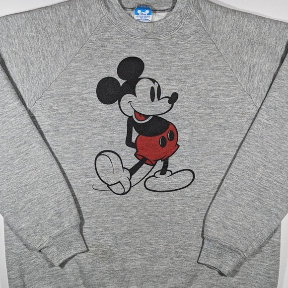 Vintage 80s Mickey Mouse Crewneck Sweatshirt Size XL Walt Disney - Picture 3 of 7